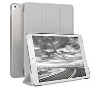 EAZY CASE - Coque de Protection Smartcase pour Tablette iPad 10,2" 2019/2020/2021, étui de Type Flip avec Support, Fonction Sleep Wake Up, en Similicuir Gris