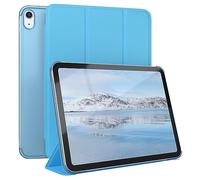 EAZY CASE - Coque de Protection Smartcase pour Tablette iPad 10,9" 10. Gen, étui de Type Flip avec Support, Fonction Sleep Wake Up, en Similicuir Bleu Clair