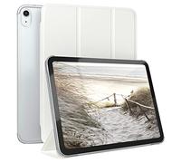EAZY CASE - Coque de Protection Smartcase pour Tablette iPad 11. Gen A16 (2025), étui de Type Flip avec Support, Fonction Sleep Wake Up, en Similicuir Blanc