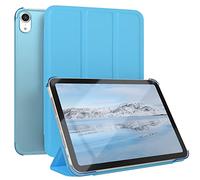 EAZY CASE - Coque de Protection Smartcase pour Tablette iPad Mini 6 (2021), étui de Type Flip avec Support, Fonction Sleep Wake Up, en Similicuir Bleu Clair