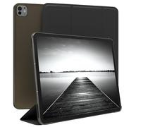 EAZY CASE - Coque de Protection Smartcase pour Tablette iPad Pro 13" (2024), étui de Type Flip avec Support, Fonction Sleep Wake Up, en Similicuir Noir