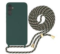 EAZY CASE - Coque de téléphone portable avec cordon de serrage - Samsung Galaxy A34 Ultra fine, silicone flexible anti-chute, bonne prise en main, motif camouflage avec clips dorés