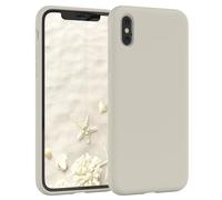 Eazy Case Coque en Silicone Premium pour téléphone Portable Compatible avec iPhone XS Max, slimcover avec Protection pour Appareil Photo et Doublure intérieure, étui, Taupe