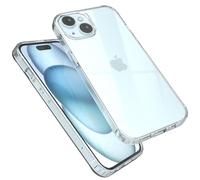 EAZY CASE Coque Premium Crystal en TPU Compatible avec iPhone 15 en Silicone avec Protection caméra, Coque Fine, étui de téléphone, Housse en Silicone, Coque arrière, Transparent