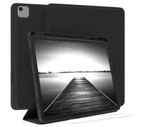 EAZY CASE - Étui de Protection avec Porte-Stylet pour iPad Air 13" (2024) Etui Tablette Housse Touchpen Smartcase détachable Pliable Auto Sleep Wake Up en Noir