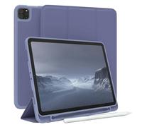 EAZY CASE - Étui de Protection avec Porte-Stylet pour iPad Pro 11" (2018/2020/2021/2022) Etui Tablette Housse Touchpen Smartcase détachable Pliable Auto Sleep Wake Up en Bleu Glace