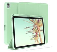 EAZY CASE - Étui de protection avec porte-stylo pour iPad Air 11" M4 (2026) 11" - Avec porte-stylo - Étui à rabat - Fonction mise en veille automatique - Vert clair