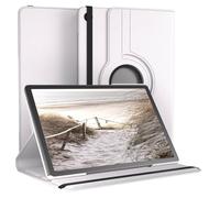 EAZY CASE - Étui de protection pour tablette Samsung Galaxy Tab A11 Plus 11" Smart Cover - Étui rotatif à 360° - Avec fonction support - En cuir synthétique - Blanc