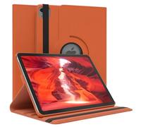 EAZY CASE - Étui pour Tablette Apple iPad Air 11" M3 (2025) Housse de Protection Smart Cover Support Rotatif Pochette Pliante 360° pivotante avec Fonction Stand Cuir synthétique Orange