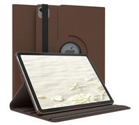 EAZY CASE - Étui pour Tablette Apple iPad Air 11" M3 (2025) Housse de Protection Smart Cover Support Rotatif Pochette Pliante 360° pivotante avec Fonction Stand Cuir synthétique Marron