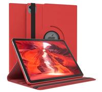 EAZY CASE - Étui pour Tablette Apple iPad Air 11" M3 (2025) Housse de Protection Smart Cover Support Rotatif Pochette Pliante 360° pivotante avec Fonction Stand Cuir synthétique Rouge