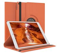 EAZY CASE - Étui pour Tablette Apple iPad Air / 2017/2018 Housse de Protection Smart Cover Support Rotatif Pochette Pliante 360° pivotante avec Fonction Stand Cuir synthétique Orange