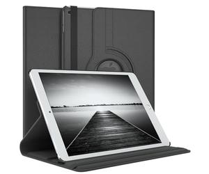 EAZY CASE - Étui pour Tablette Apple iPad Air / 2017/2018 Housse de Protection Smart Cover Support Rotatif Pochette Pliante 360° pivotante avec Fonction Stand Cuir synthétique Noir