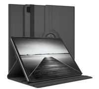 EAZY CASE - Étui pour Tablette Apple iPad Pro 12,9" (2022) Housse de Protection Smart Cover Support Rotatif Pochette Pliante 360° pivotante avec Fonction Stand Cuir synthétique Noir