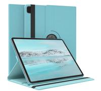 EAZY CASE - Étui pour Tablette Apple iPad Pro 12,9" (2022) Housse de Protection Smart Cover Support Rotatif Pochette Pliante 360° pivotante avec Fonction Stand Cuir synthétique Bleu