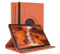 EAZY CASE - Étui pour Tablette Galaxy Tab S10 FE Housse de Protection Smart Cover Support Rotatif Pochette Pliante 360° pivotante avec Fonction Stand Cuir synthétique Orange