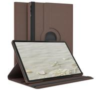 EAZY CASE - Étui pour Tablette Galaxy Tab S10 Plus Housse de Protection Smart Cover Support Rotatif Pochette Pliante 360° pivotante avec Fonction Stand Cuir synthétique Marron