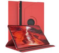 EAZY CASE - Étui pour Tablette Galaxy Tab S10 Ultra Housse de Protection Smart Cover Support Rotatif Pochette Pliante 360° pivotante avec Fonction Stand Cuir synthétique Rouge