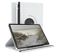 EAZY CASE - Étui pour Tablette Galaxy Tab S9 FE Housse de Protection Smart Cover Support Rotatif Pochette Pliante 360° pivotante avec Fonction Stand Cuir synthétique Blanc