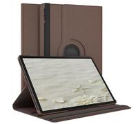 EAZY CASE - Étui pour Tablette Galaxy Tab S9 Plus Housse de Protection Smart Cover Support Rotatif Pochette Pliante 360° pivotante avec Fonction Stand Cuir synthétique Marron