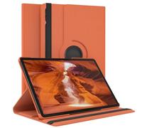 EAZY CASE - Étui pour Tablette Galaxy Tab S9 Plus Housse de Protection Smart Cover Support Rotatif Pochette Pliante 360° pivotante avec Fonction Stand Cuir synthétique Orange