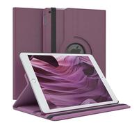 EAZY CASE - Étui pour Tablette iPad 10,2" 2019/2020/2021 Housse de Protection Smart Cover Support Rotatif Pochette Pliante 360° pivotante avec Fonction Stand Cuir synthétique Violet
