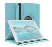 EAZY CASE - Étui pour Tablette iPad 10,2" 2019/2020/2021 Housse de Protection Smart Cover Support Rotatif Pochette Pliante 360° pivotante avec Fonction Stand Cuir synthétique Bleu
