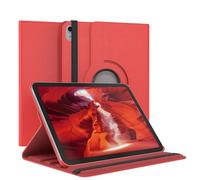 EAZY CASE - Étui pour Tablette iPad 10,9" 10. Gen Housse de Protection Smart Cover Support Rotatif Pochette Pliante 360° pivotante avec Fonction Stand Cuir synthétique Rouge