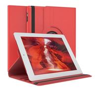 EAZY CASE - Étui pour Tablette iPad 2/3 / 4 Housse de Protection Smart Cover Support Rotatif Pochette Pliante 360° pivotante avec Fonction Stand Cuir synthétique Rouge