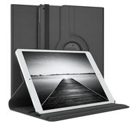 EAZY CASE - Étui pour Tablette iPad Air / 2017/2018 Housse de Protection Smart Cover Support Rotatif Pochette Pliante 360° pivotante avec Fonction Stand Cuir synthétique Noir