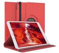 EAZY CASE - Étui pour Tablette iPad Air / 2017/2018 Housse de Protection Smart Cover Support Rotatif Pochette Pliante 360° pivotante avec Fonction Stand Cuir synthétique Rouge