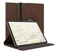 EAZY CASE - Étui pour Tablette iPad Pro 11" (2024) Housse de Protection Smart Cover Support Rotatif Pochette Pliante 360° pivotante avec Fonction Stand Cuir synthétique Marron