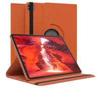 EAZY CASE - Étui pour Tablette iPad Pro 13" (2024) Housse de Protection Smart Cover Support Rotatif Pochette Pliante 360° pivotante avec Fonction Stand Cuir synthétique Orange