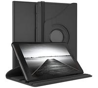 EAZY CASE - Étui pour Tablette Samsung Galaxy Tab A 8.0 (2019) Housse de Protection Smart Cover Support Rotatif Pochette Pliante 360° pivotante avec Fonction Stand Cuir synthétique Noir