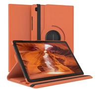 EAZY CASE - Étui pour Tablette Samsung Galaxy Tab A7 Housse de Protection Smart Cover Support Rotatif Pochette Pliante 360° pivotante avec Fonction Stand Cuir synthétique Orange