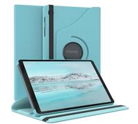 EAZY CASE - Étui pour Tablette Samsung Galaxy Tab A7 Lite Housse de Protection Smart Cover Support Rotatif Pochette Pliante 360° pivotante avec Fonction Stand Cuir synthétique Bleu