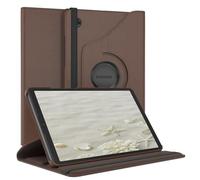 EAZY CASE - Étui pour Tablette Samsung Galaxy Tab A9 Housse de Protection Smart Cover Support Rotatif Pochette Pliante 360° pivotante avec Fonction Stand Cuir synthétique Marron