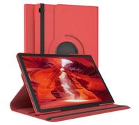 EAZY CASE - Étui pour Tablette Samsung Galaxy Tab A9 Plus Housse de Protection Smart Cover Support Rotatif Pochette Pliante 360° pivotante avec Fonction Stand Cuir synthétique Rouge