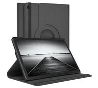 EAZY CASE - Étui pour Tablette Samsung Galaxy Tab A9 Plus Housse de Protection Smart Cover Support Rotatif Pochette Pliante 360° pivotante avec Fonction Stand Cuir synthétique Noir