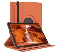 EAZY CASE - Étui pour Tablette Samsung Galaxy Tab A9 Plus Housse de Protection Smart Cover Support Rotatif Pochette Pliante 360° pivotante avec Fonction Stand Cuir synthétique Orange