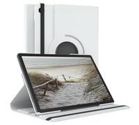 EAZY CASE - Étui pour Tablette Samsung Galaxy Tab A9 Plus Housse de Protection Smart Cover Support Rotatif Pochette Pliante 360° pivotante avec Fonction Stand Cuir synthétique Blanc