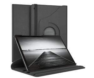 EAZY CASE - Étui pour Tablette Samsung Galaxy Tab S5e Housse de Protection Smart Cover Support Rotatif Pochette Pliante 360° pivotante avec Fonction Stand Cuir synthétique Noir