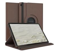 EAZY CASE - Étui pour Tablette Samsung Galaxy Tab S6 Lite Housse de Protection Smart Cover Support Rotatif Pochette Pliante 360° pivotante avec Fonction Stand Cuir synthétique Marron
