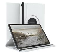 EAZY CASE - Étui pour Tablette Samsung Galaxy Tab S6 Lite Housse de Protection Smart Cover Support Rotatif Pochette Pliante 360° pivotante avec Fonction Stand Cuir synthétique Blanc