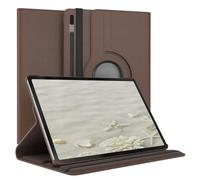 EAZY CASE - Étui pour Tablette Samsung Galaxy Tab S7 FE / 5G Housse de Protection Smart Cover Support Rotatif Pochette Pliante 360° pivotante avec Fonction Stand Cuir synthétique Marron