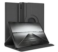 EAZY CASE - Étui pour Tablette Samsung Galaxy Tab S8 Plus / S7 Plus Housse de Protection Smart Cover Support Rotatif Pochette Pliante 360° pivotante avec Fonction Stand Cuir synthétique Noir