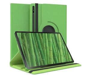 EAZY CASE - Étui pour Tablette Samsung Galaxy Tab S8 Plus / S7 Plus Housse de Protection Smart Cover Support Rotatif Pochette Pliante 360° pivotante avec Fonction Stand Cuir synthétique Vert