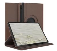 EAZY CASE - Étui pour Tablette Samsung Galaxy Tab S8 / S7 Housse de Protection Smart Cover Support Rotatif Pochette Pliante 360° pivotante avec Fonction Stand Cuir synthétique Marron