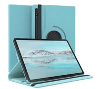 EAZY CASE - Étui pour Tablette Samsung Galaxy Tab S8 / S7 Housse de Protection Smart Cover Support Rotatif Pochette Pliante 360° pivotante avec Fonction Stand Cuir synthétique Bleu
