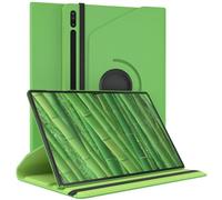 EAZY CASE - Étui pour Tablette Samsung Galaxy Tab S8 Ultra Housse de Protection Smart Cover Support Rotatif Pochette Pliante 360° pivotante avec Fonction Stand Cuir synthétique Vert